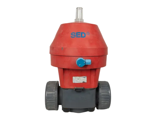 محصول	شیر دیافراگمی پنوماتیکی نرمال‌بسته SED Type 485 سایز DN40 PN10