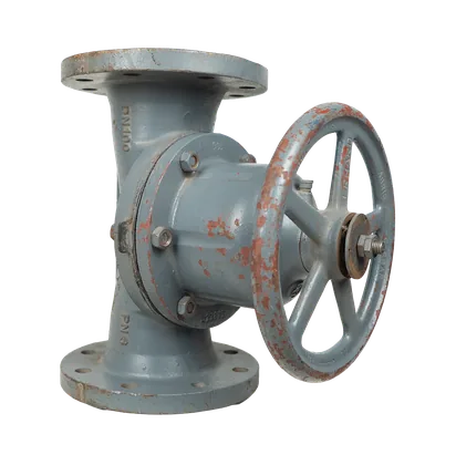 شیر دیافراگمی دستی فلنجی ERHARD سایز DN100 فشار PN6