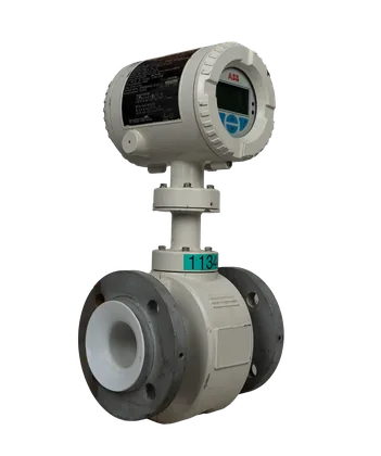 فلومتر الکترومغناطیسی ABB ProcessMaster300 FEP315، سایز DN50، فشار PN40، لاینر PTFE، الکترود Platinum-Iridium، خروجی 4-20mA HART، IP65/IP67، ضدانفجار