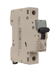کلید مینیاتوری (MCB) لگراند XS³، تک پل، منحنی C، 40 آمپر، قدرت قطع 4.5kA
