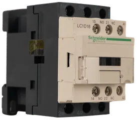 کنتاکتور سه پل اشنایدر الکتریک TeSys D مدل LC1D18M7 با بوبین 220 ولت AC