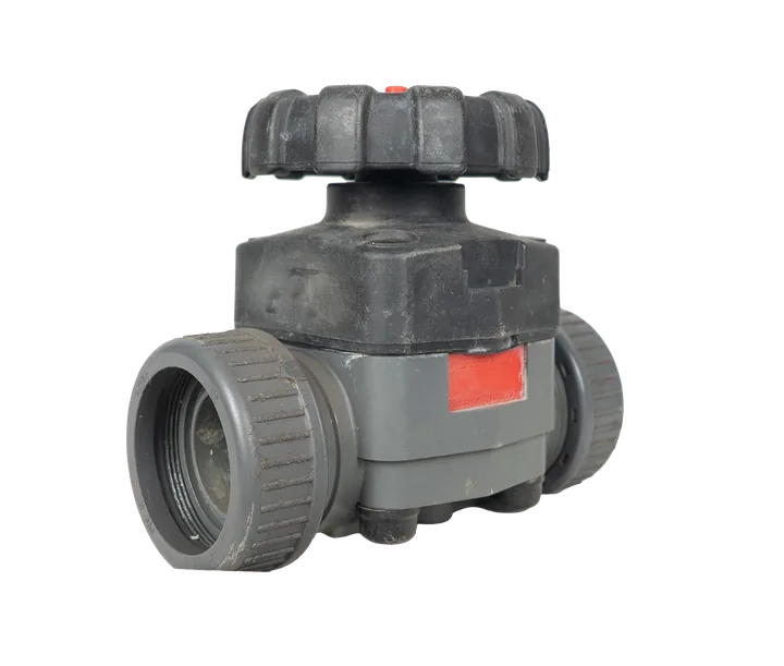شیر دیافراگمی دستی GEMÜ DN50 PN10 با بدنه PVC‑U و دیافراگم FPM - تصویر اصلی - تصویر محصول