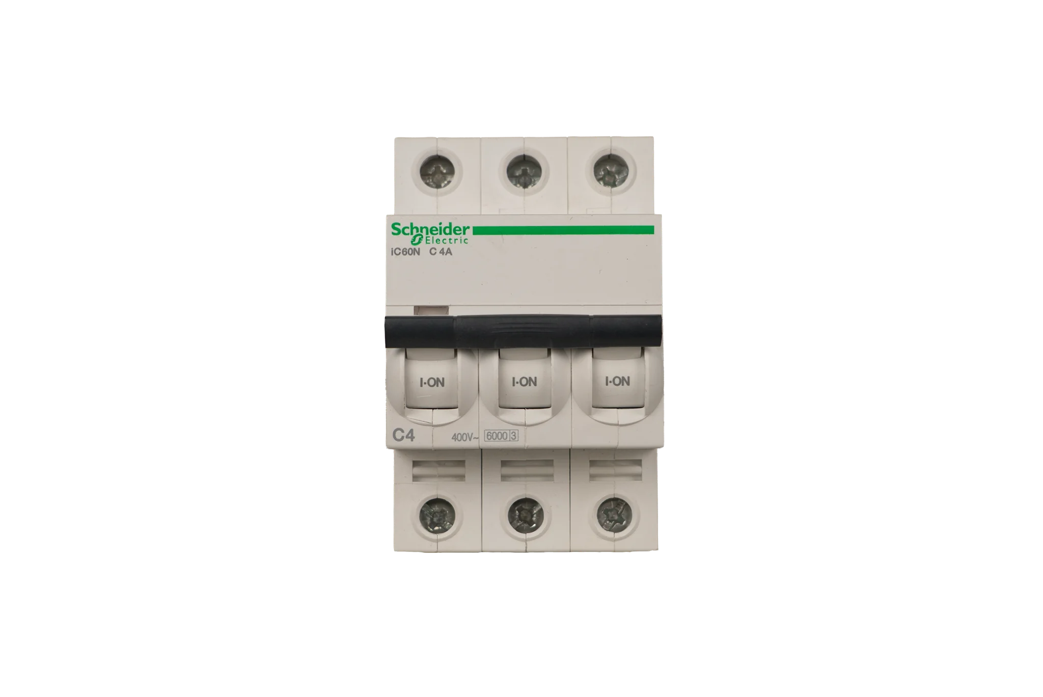 کلید مینیاتوری (MCB) اشنایدر الکتریک Acti9 iC60N، سه پل، منحنی C، 4 آمپر - تصویر اصلی - تصویر محصول