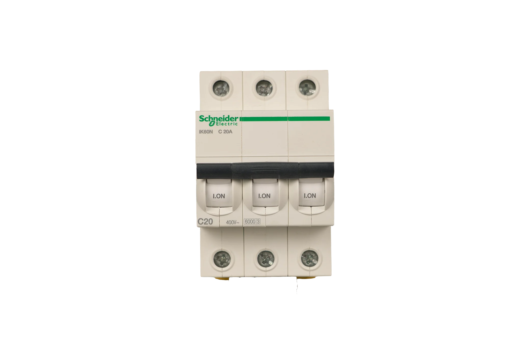 کلید مینیاتوری (MCB) اشنایدر الکتریک Acti9 iK60N، سه پل، منحنی C، 20 آمپر، قدرت قطع 6kA - تصویر اصلی - تصویر محصول