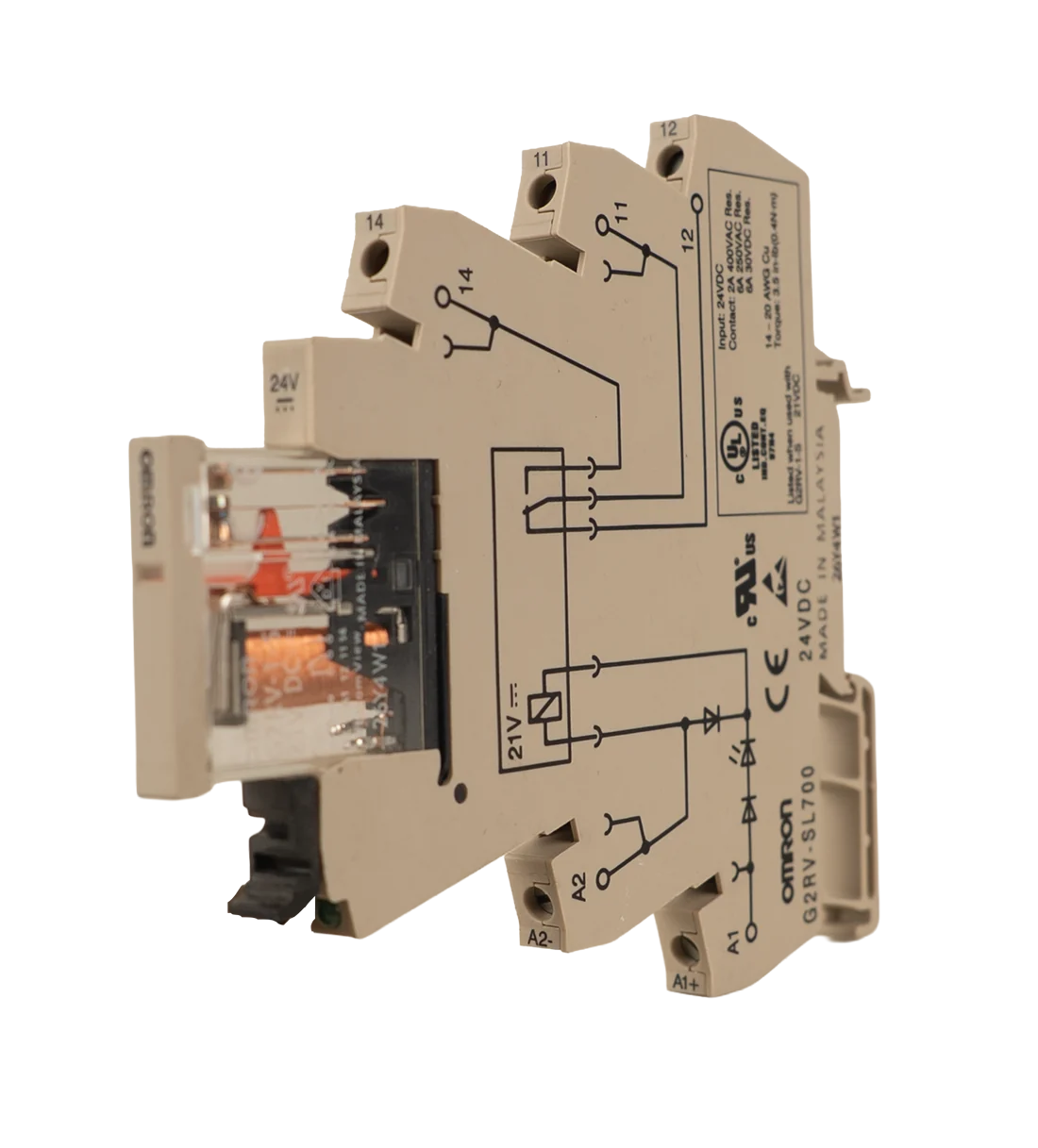 رله اینترفیس باریک امرن مدل G2RV-SL500 DC24 - تصویر اصلی - تصویر محصول
