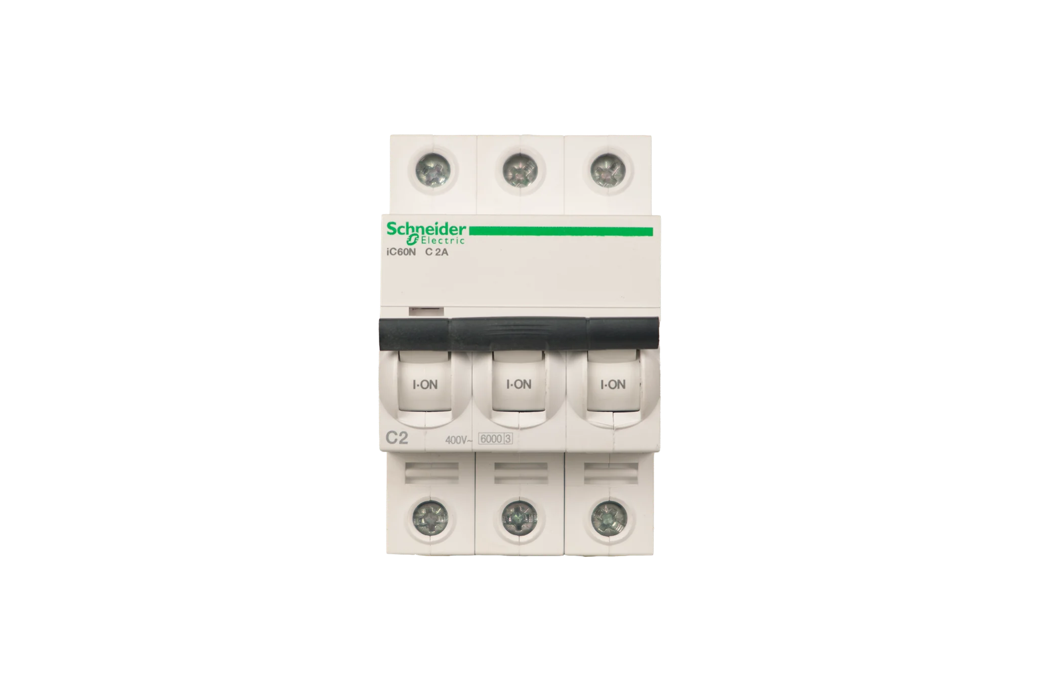 کلید مینیاتوری (MCB) اشنایدر الکتریک Acti9 iK60N، سه پل، منحنی C، 2 آمپر، قدرت قطع 6kA - تصویر اصلی - تصویر محصول