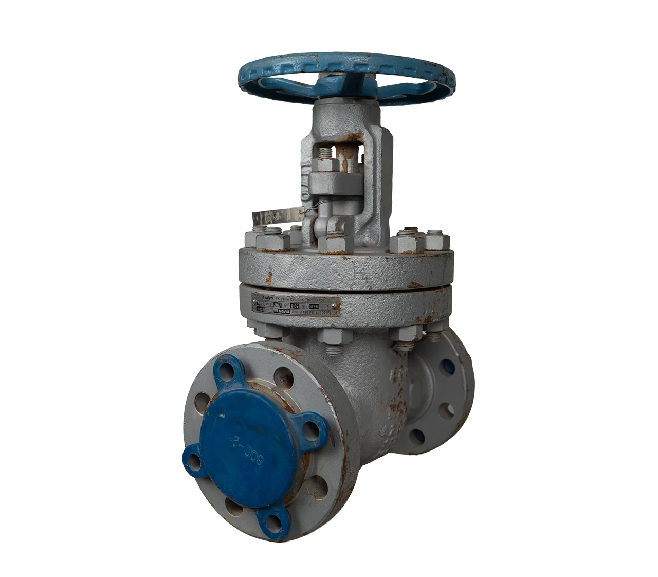 شیر دروازه‌ای دستی فلنجی PK Valve سایز DN150 کلاس 600 بدنه CF8 - تصویر اصلی - تصویر محصول