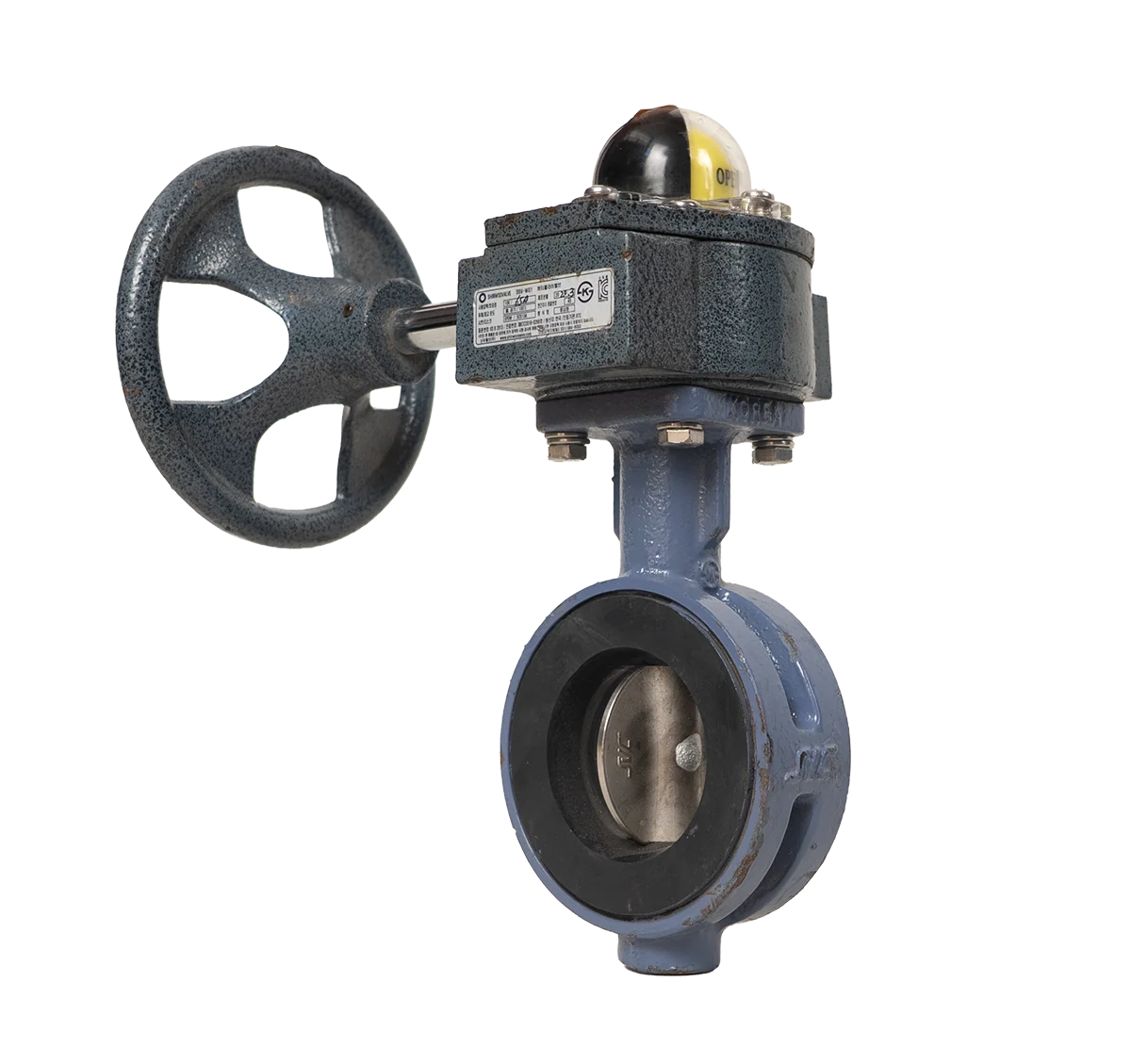 شیر پروانه‌ای ویفری (Butterfly Valve) شین‌وو مدل SBV، DN50 (2 اینچ)، کلاس 10K، بدنه FCD450، دیسک SCS13، سیت EPDM - تصویر اصلی - تصویر محصول