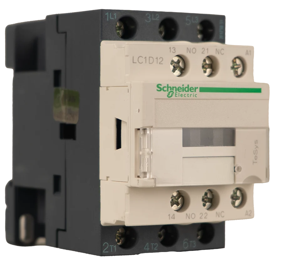 کنتاکتور سه پل اشنایدر الکتریک TeSys D مدل LC1D12M7 با بوبین 220 ولت AC - تصویر اصلی - تصویر محصول