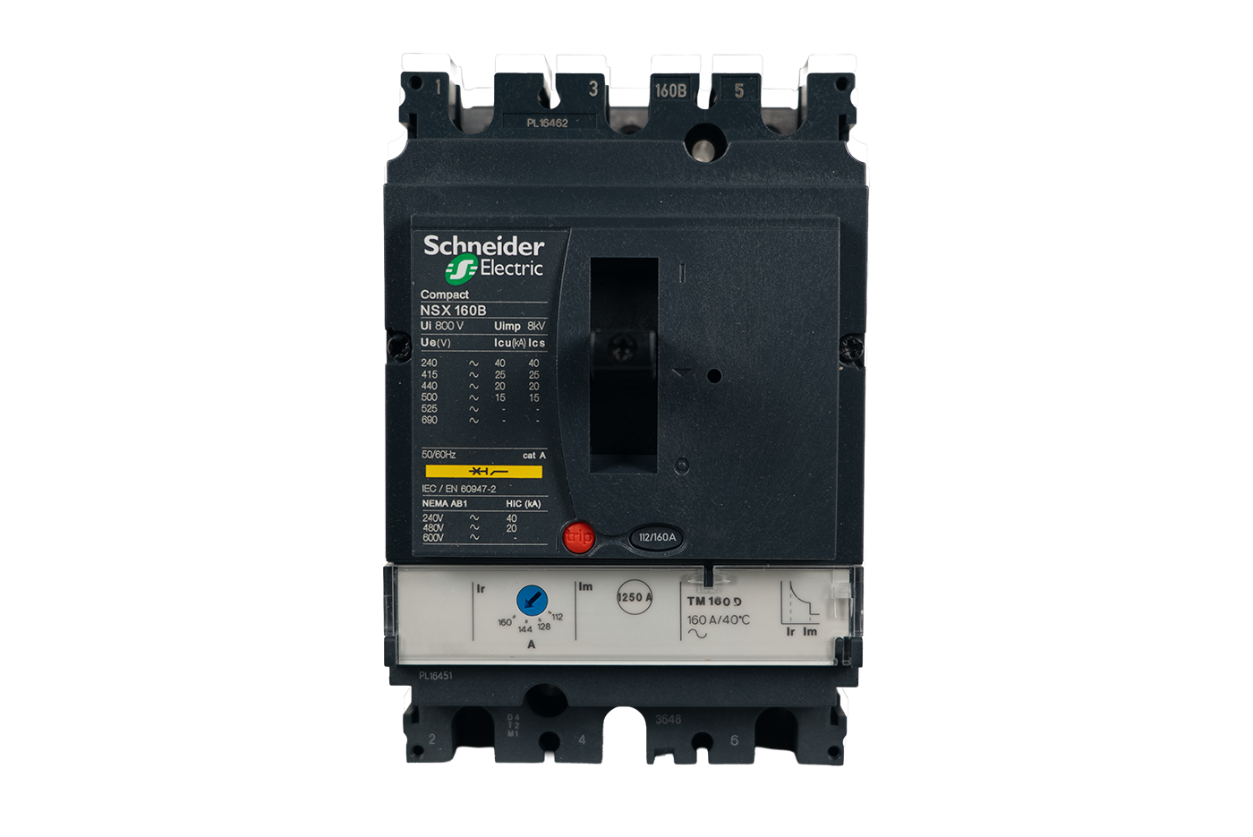 کلید اتوماتیک کامپکت Schneider Electric Compact NSX160B 160A - تصویر اصلی - تصویر محصول